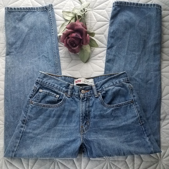 VTG LEVIS Soft Faded Straight Denim JEANS 28 x 28 - Picture 4 of 8